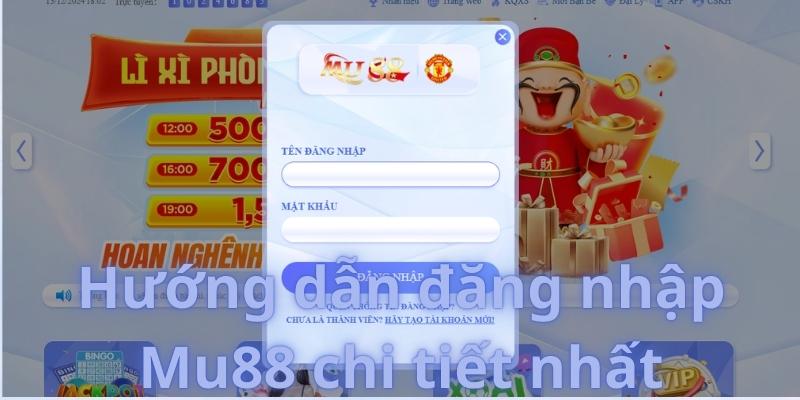 Hướng dẫn đăng nhập Mu88 chi tiết nhất